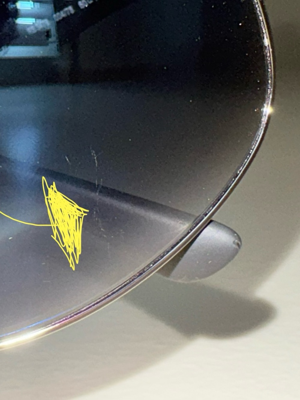 Ray-Ban Black Frame Sunglasses with Silver Temples - Picture 3 of 6